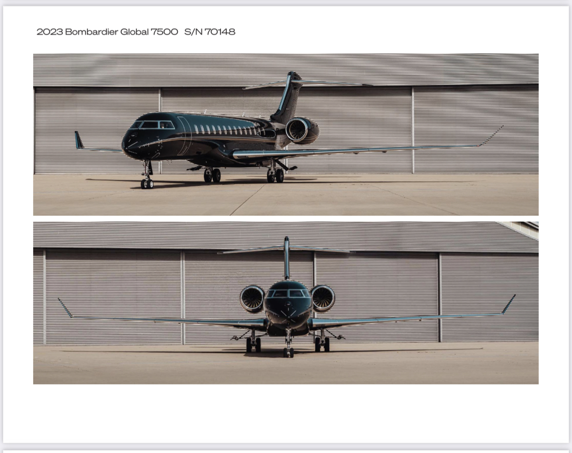 2023 BOMBADIER GLOBAL 7500