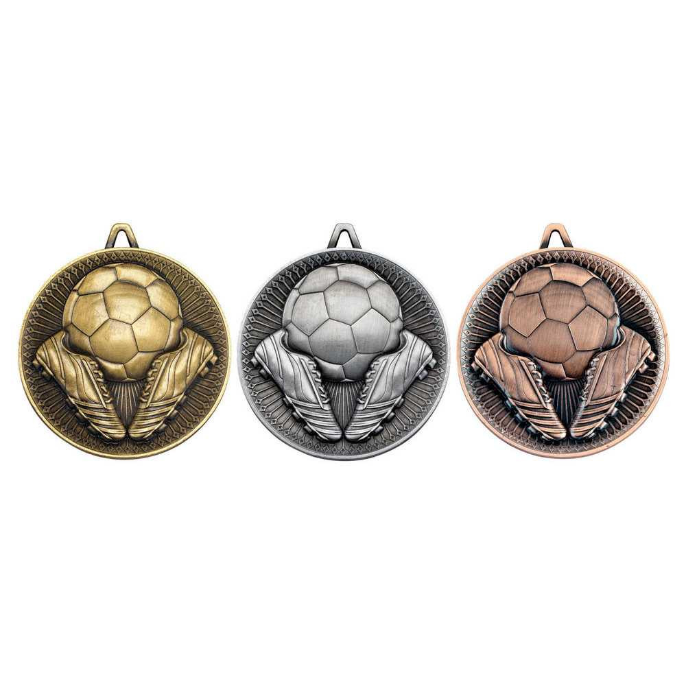 Football Deluxe Medal Antique Gold