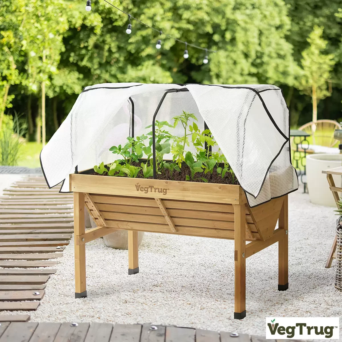 VegTrug Planter 1.2m + Greenhouse Frame & Cover