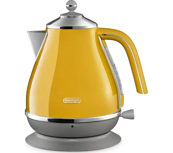 DELONGHI Icona Capitals KBOC3001.Y Jug Kettle - Yellow